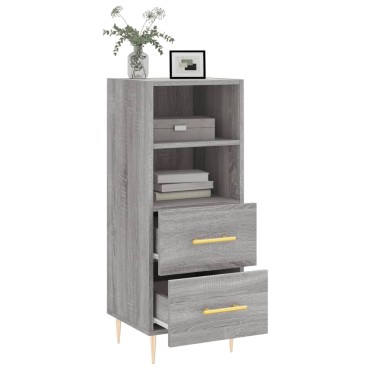 vidaXL Ντουλάπι Γκρι Sonoma 34,5x34x90cm από Επεξεργασμένο Ξύλο 1 τεμ.