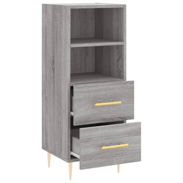 vidaXL Ντουλάπι Γκρι Sonoma 34,5x34x90cm από Επεξεργασμένο Ξύλο 1 τεμ.