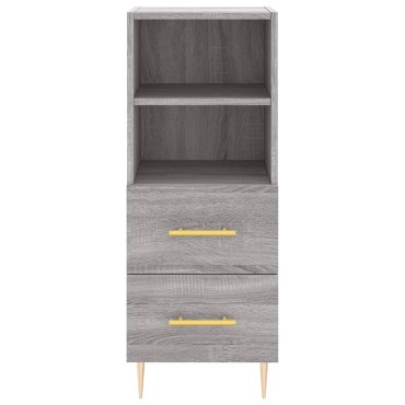 vidaXL Ντουλάπι Γκρι Sonoma 34,5x34x90cm από Επεξεργασμένο Ξύλο 1 τεμ.