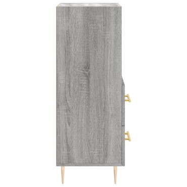 vidaXL Ντουλάπι Γκρι Sonoma 34,5x34x90cm από Επεξεργασμένο Ξύλο 1 τεμ.