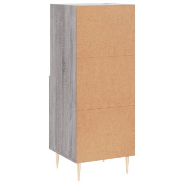 vidaXL Ντουλάπι Γκρι Sonoma 34,5x34x90cm από Επεξεργασμένο Ξύλο 1 τεμ.
