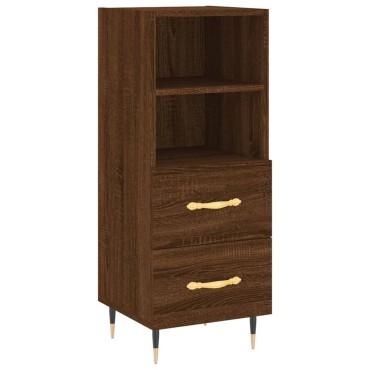 vidaXL Ντουλάπι Καφέ Δρυς 34,5x34x90cm Επεξεργασμένο Ξύλο 1 τεμ.