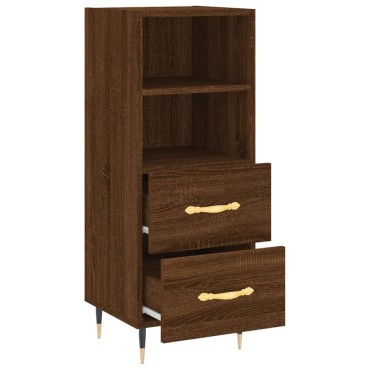 vidaXL Ντουλάπι Καφέ Δρυς 34,5x34x90cm Επεξεργασμένο Ξύλο 1 τεμ.
