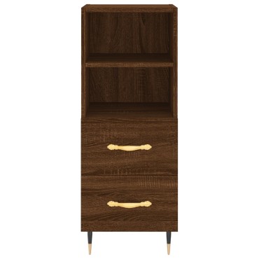 vidaXL Ντουλάπι Καφέ Δρυς 34,5x34x90cm Επεξεργασμένο Ξύλο 1 τεμ.