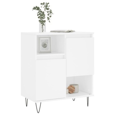 vidaXL Συρταριέρα Λευκή 60x35x70cm από Επεξεργασμένο Ξύλο 1 τεμ.