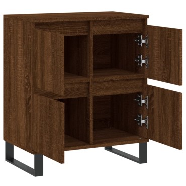vidaXL Μπουφές Καφέ Δρυς 60x35x70cm από Επεξεργασμένο Ξύλο 1 τεμ.