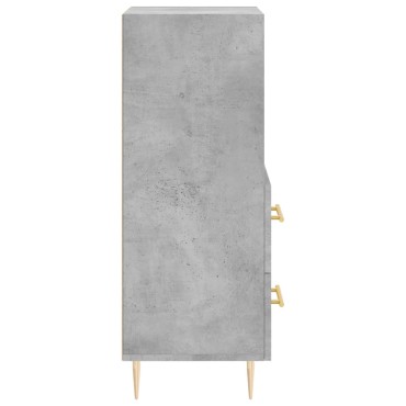 vidaXL Ντουλάπι Γκρι Σκυροδέματος 34,5x34x90cm Επεξεργασμένο Ξύλο 1 τεμ.