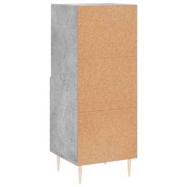 vidaXL Ντουλάπι Γκρι Σκυροδέματος 34,5x34x90cm Επεξεργασμένο Ξύλο 1 τεμ.