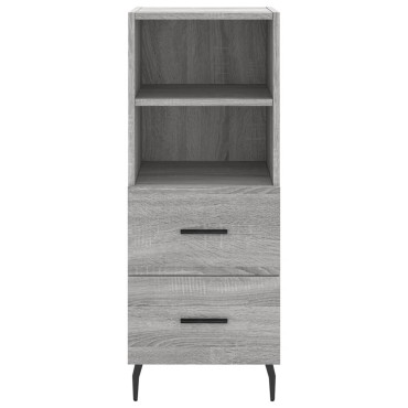 vidaXL Ντουλάπι Γκρι Sonoma 34,5x34x90cm από Επεξεργασμένο Ξύλο 1 τεμ.