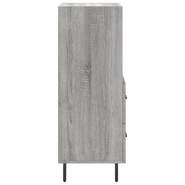 vidaXL Ντουλάπι Γκρι Sonoma 34,5x34x90cm από Επεξεργασμένο Ξύλο 1 τεμ.
