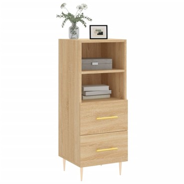 vidaXL Ντουλάπι Sonoma Δρυς 34,5x34x90cm από Επεξεργασμένο Ξύλο 1 τεμ.