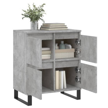vidaXL Ντουλάπι Γκρι Σκυροδέματος 60x35x70cm Επεξεργασμένο Ξύλο 1 τεμ.