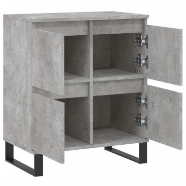 vidaXL Ντουλάπι Γκρι Σκυροδέματος 60x35x70cm Επεξεργασμένο Ξύλο 1 τεμ.
