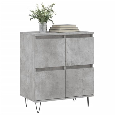 vidaXL Ντουλάπι Γκρι Σκυροδέματος 60x35x70cm Επεξεργασμένο Ξύλο 1 τεμ.