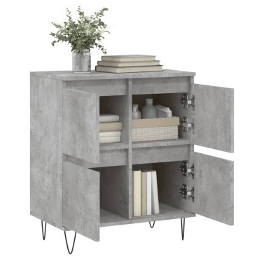 vidaXL Ντουλάπι Γκρι Σκυροδέματος 60x35x70cm Επεξεργασμένο Ξύλο 1 τεμ.