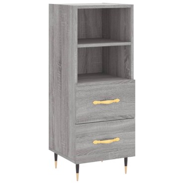 vidaXL Ντουλάπι Γκρι Sonoma 34,5x34x90cm από Επεξεργασμένο Ξύλο 1 τεμ.