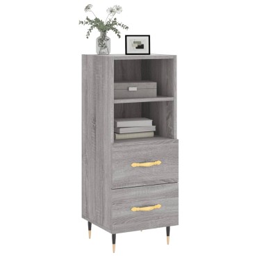 vidaXL Ντουλάπι Γκρι Sonoma 34,5x34x90cm από Επεξεργασμένο Ξύλο 1 τεμ.