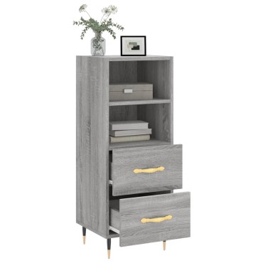 vidaXL Ντουλάπι Γκρι Sonoma 34,5x34x90cm από Επεξεργασμένο Ξύλο 1 τεμ.