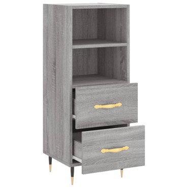 vidaXL Ντουλάπι Γκρι Sonoma 34,5x34x90cm από Επεξεργασμένο Ξύλο 1 τεμ.