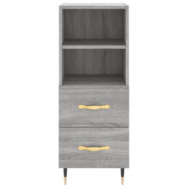 vidaXL Ντουλάπι Γκρι Sonoma 34,5x34x90cm από Επεξεργασμένο Ξύλο 1 τεμ.