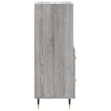 vidaXL Ντουλάπι Γκρι Sonoma 34,5x34x90cm από Επεξεργασμένο Ξύλο 1 τεμ.