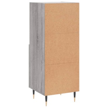 vidaXL Ντουλάπι Γκρι Sonoma 34,5x34x90cm από Επεξεργασμένο Ξύλο 1 τεμ.