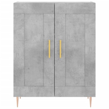 vidaXL Ντουλάπι Γκρι Σκυροδέματος 69,5x34x90cm Επεξεργασμένο Ξύλο 1 τεμ.