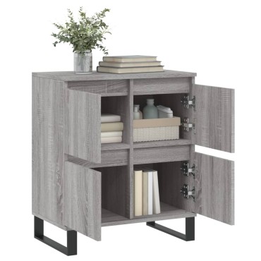 vidaXL Ντουλάπι Γκρι Sonoma 60x35x70cm από Επεξεργασμένο Ξύλο 1 τεμ.