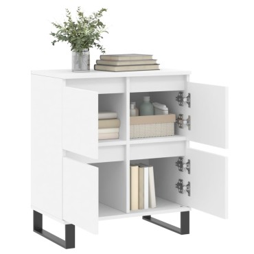vidaXL Συρταριέρα Λευκή 60x35x70cm από Επεξεργασμένο Ξύλο 1 τεμ.
