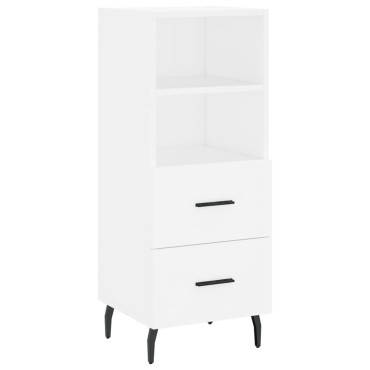 vidaXL Ντουλάπι Λευκό 34,5x34x90cm από Επεξεργασμένο Ξύλο 1 τεμ.