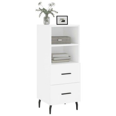 vidaXL Ντουλάπι Λευκό 34,5x34x90cm από Επεξεργασμένο Ξύλο 1 τεμ.