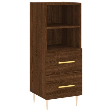 vidaXL Ντουλάπι Καφέ Δρυς 34,5x34x90cm Επεξεργασμένο Ξύλο 1 τεμ.