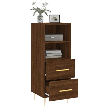 vidaXL Ντουλάπι Καφέ Δρυς 34,5x34x90cm Επεξεργασμένο Ξύλο 1 τεμ.