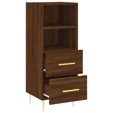 vidaXL Ντουλάπι Καφέ Δρυς 34,5x34x90cm Επεξεργασμένο Ξύλο 1 τεμ.