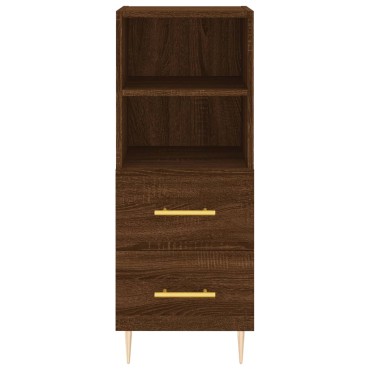 vidaXL Ντουλάπι Καφέ Δρυς 34,5x34x90cm Επεξεργασμένο Ξύλο 1 τεμ.