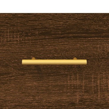 vidaXL Ντουλάπι Καφέ Δρυς 34,5x34x90cm Επεξεργασμένο Ξύλο 1 τεμ.