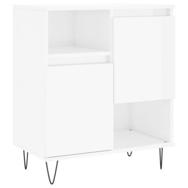 vidaXL Ντουλάπι Γυαλιστερό Λευκό 60x35x70cm από Επεξεργασμένο Ξύλο 1 τεμ.
