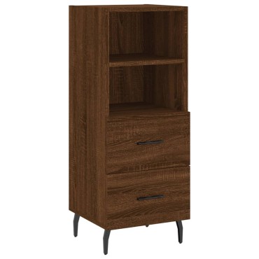 vidaXL Ντουλάπι Καφέ Δρυς 34,5x34x90cm Επεξεργασμένο Ξύλο 1 τεμ.