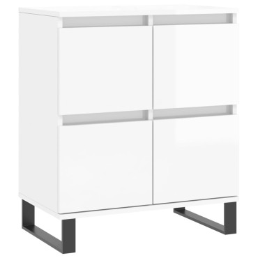 vidaXL Ντουλάπι Γυαλιστερό Λευκό 60x35x70cm από Επεξεργασμένο Ξύλο 1 τεμ.