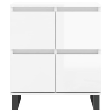 vidaXL Ντουλάπι Γυαλιστερό Λευκό 60x35x70cm από Επεξεργασμένο Ξύλο 1 τεμ.