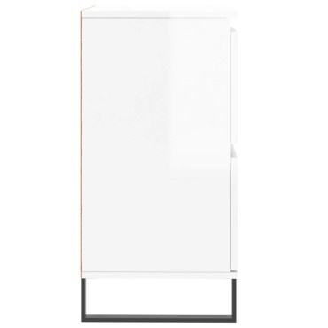 vidaXL Ντουλάπι Γυαλιστερό Λευκό 60x35x70cm από Επεξεργασμένο Ξύλο 1 τεμ.