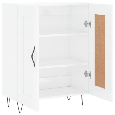 vidaXL Ντουλάπι Γυαλιστερό Λευκό 69,5x34x90cm Επεξεργασμένο Ξύλο 1 τεμ.