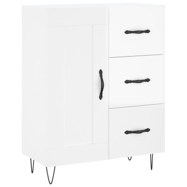 vidaXL Ντουλάπι Γυαλιστερό Λευκό 69,5x34x90cm Επεξεργασμένο Ξύλο 1 τεμ.