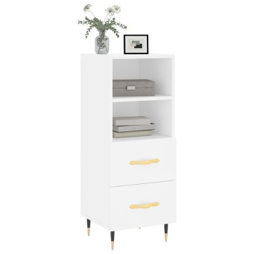vidaXL Ντουλάπι Λευκό 34,5x34x90cm από Επεξεργασμένο Ξύλο 1 τεμ.