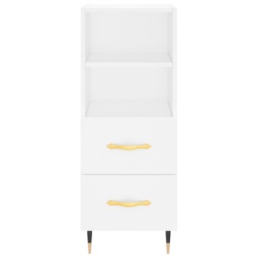 vidaXL Ντουλάπι Λευκό 34,5x34x90cm από Επεξεργασμένο Ξύλο 1 τεμ.