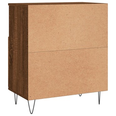 vidaXL Μπουφές Καφέ Δρυς 60x35x70cm από Επεξεργασμένο Ξύλο 1 τεμ.