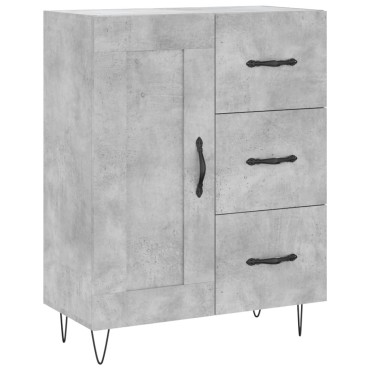 vidaXL Ντουλάπι Γκρι Σκυροδέματος 69,5x34x90cm Επεξεργασμένο Ξύλο 1 τεμ.