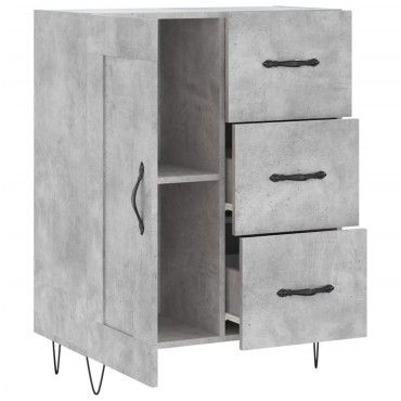 vidaXL Ντουλάπι Γκρι Σκυροδέματος 69,5x34x90cm Επεξεργασμένο Ξύλο 1 τεμ.