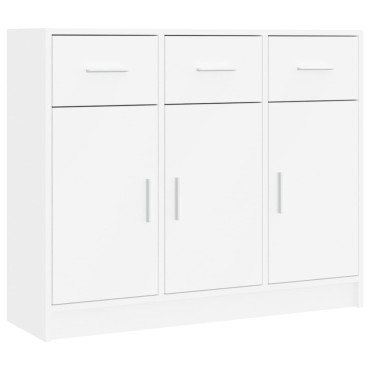 vidaXL Μπουφές Λευκός 91x28x75cm από Επεξεργασμένο Ξύλο 1 τεμ.