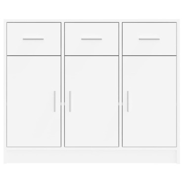 vidaXL Μπουφές Λευκός 91x28x75cm από Επεξεργασμένο Ξύλο 1 τεμ.